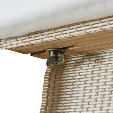 Sybil Bamboo Roman Shade - Wall White TWOPAGES CURTAINS