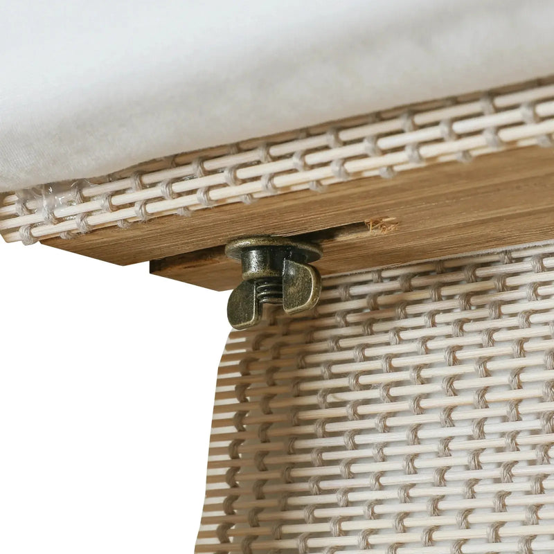 Sybil Bamboo Roman Shade - Wall White TWOPAGES CURTAINS