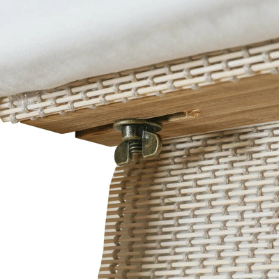 Sybil Bamboo Roman Shade - Wall White