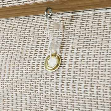 Sybil Bamboo Roman Shade - Wall White TWOPAGES CURTAINS