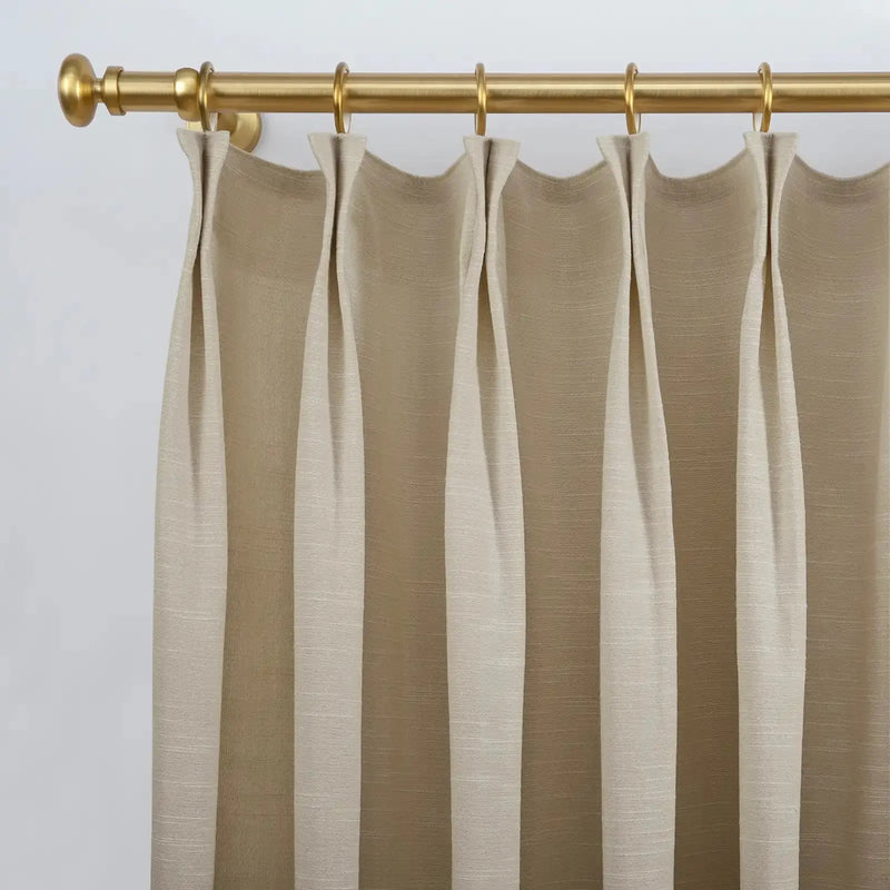 Jawara Luxury Linen Cotton Curtain Pleated- -TWOPAGES