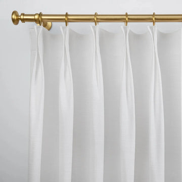 Jawara Luxury Linen Cotton Curtain Pleated- -TWOPAGES