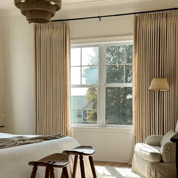 Tia Custom Linen Curtain Pleated -TWOPAGES