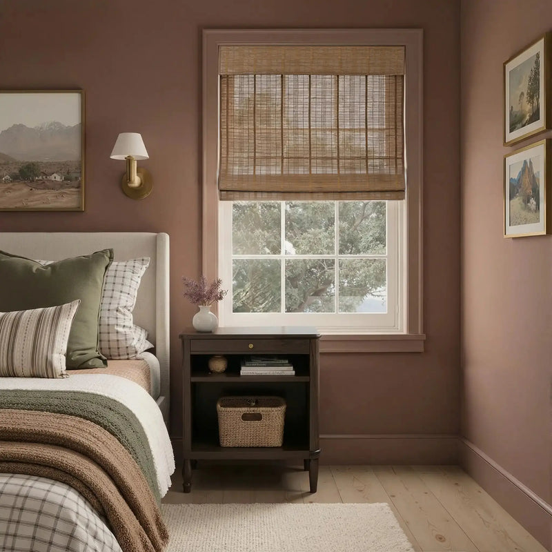 Rae Natural Pure Bamboo Woven Shades - Series Z- -TWOPAGES CURTAINS