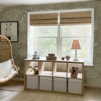 Natural Ramie Bamboo Woven Shade - Beige -TWOPAGES CURTAINS