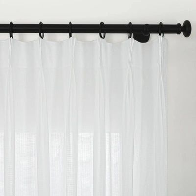 Bella Scratch Resistant Pet-Friendly Sheer Curtain Pleated -TWOPAGES CURTAINS
