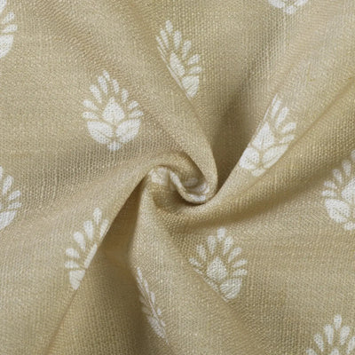 Stefana Silber Print Linen Blend Curtain Drapery Pleated -TWOPAGES