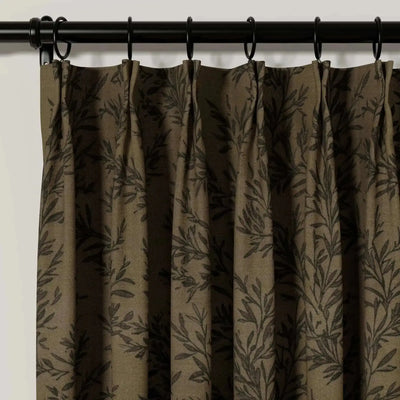 Sara Le Print Linen Cafe Curtains Pleated -TWOPAGES