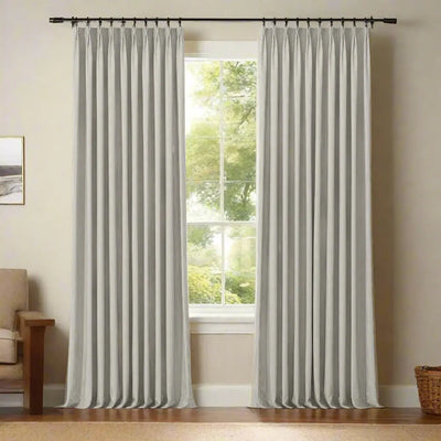 Celia Striped Plaid Curtain -TWOPAGES