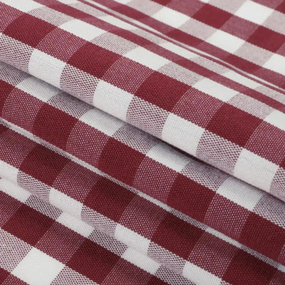 Celia Striped Plaid Cafe Curtain -TWOPAGES