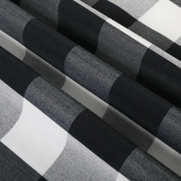 Celia Striped Plaid Curtain- -TWOPAGES