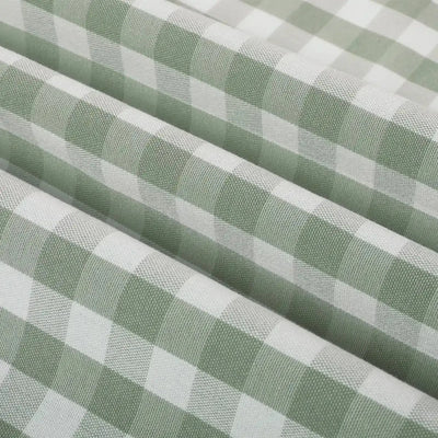 Celia Striped Plaid Cafe Curtain -TWOPAGES
