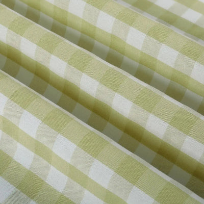 Celia Striped Plaid Cafe Curtain -TWOPAGES