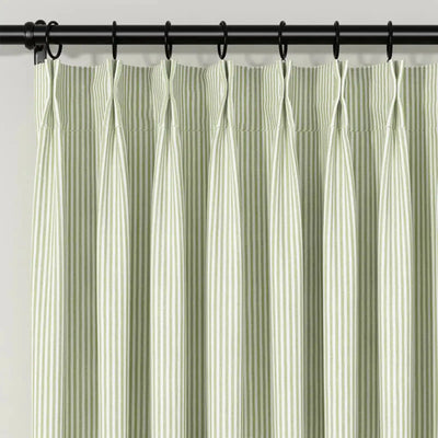 Celia Striped Plaid Curtain -TWOPAGES