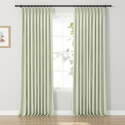 Celia Striped Plaid Curtain -TWOPAGES