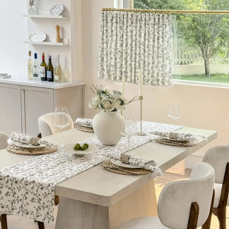 Britt Bengoechea x TWOPAGES Modern Patterned Table Runner- -TWOPAGES