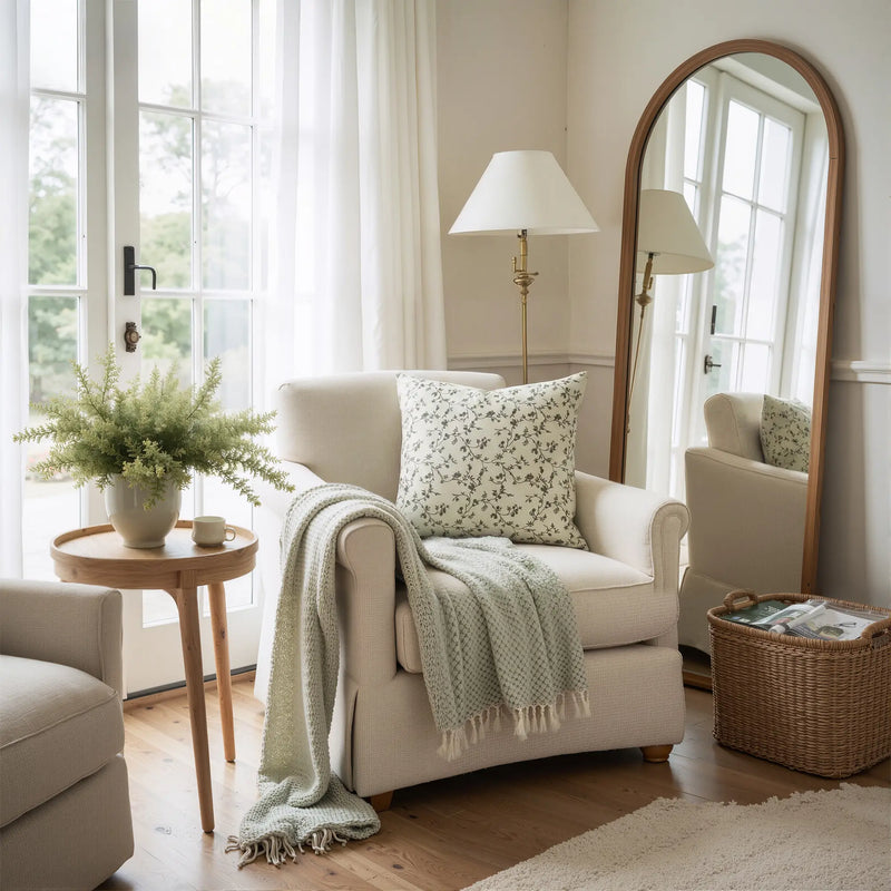 Britt Bengoechea Print Linen Cotton Pillow Cover