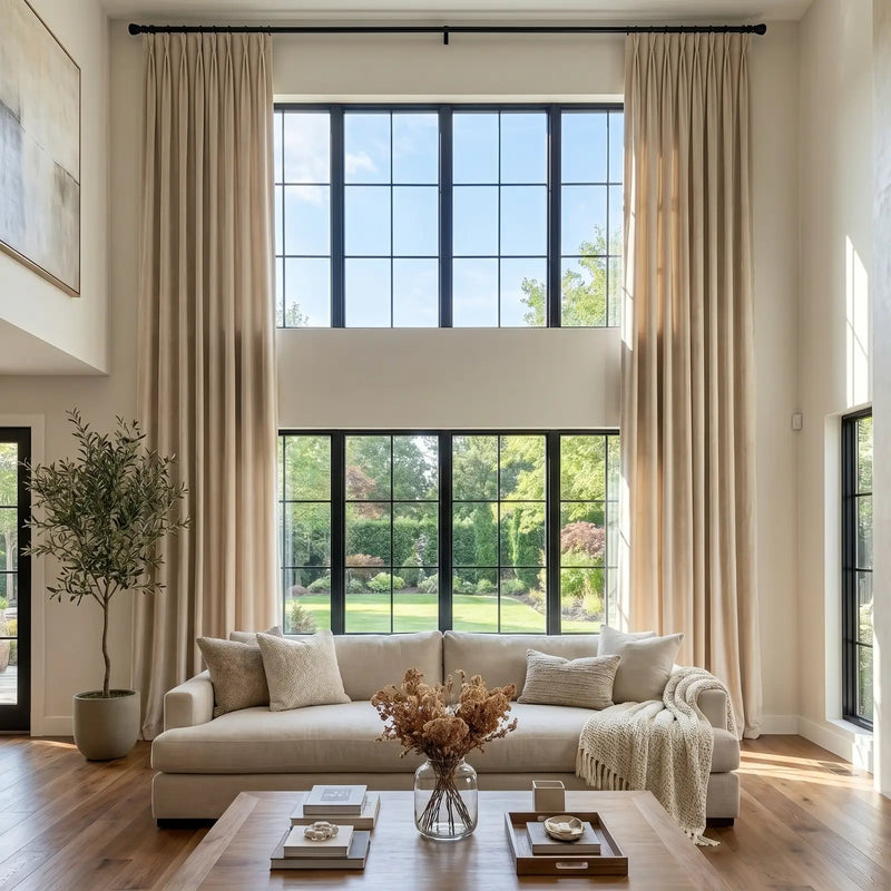 Birkin Extra Long Velvet Curtain Pleated
