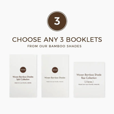 Choose Any 3 Bamboo Shades Sample Books TWOPAGES