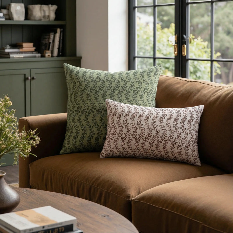 Britt Bengoechea Print Linen Cotton Pillow Cover