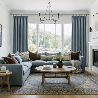 Karin Pure Wool Curtain Pleated -TWOPAGES