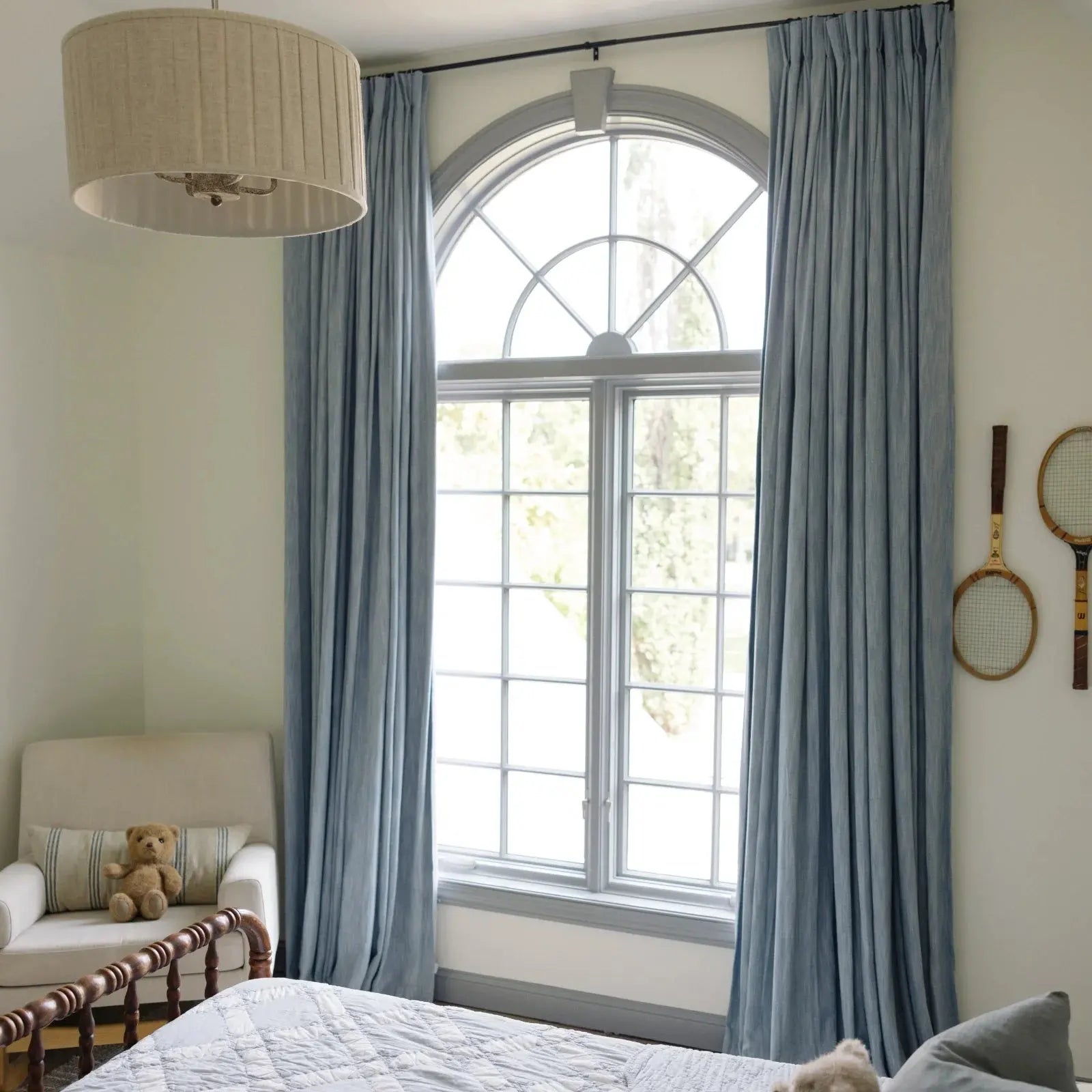 Cotton Blend Drapery Pleated | Cloe- -TWOPAGES