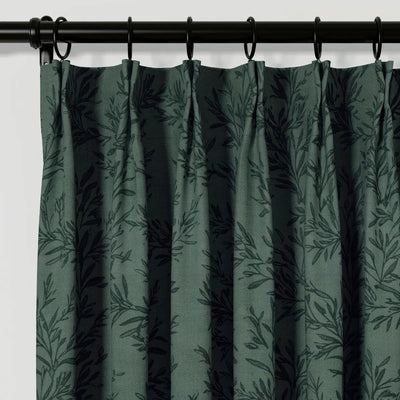 Sara Le Print Linen Cafe Curtains Pleated -TWOPAGES