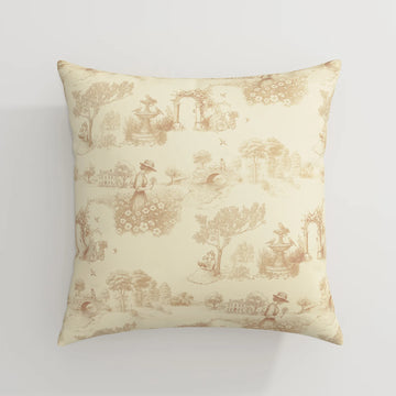 MS. MAVERICK MUSE x TWOPAGES Print Linen Cotton Pillow Cover