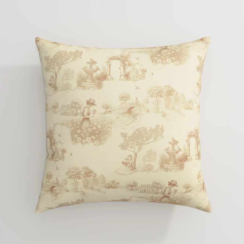MS. MAVERICK MUSE x TWOPAGES Print Linen Cotton Pillow Cover
