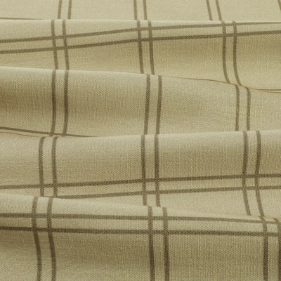 Stefana Silber Print Linen Blend Curtain Drapery Pleated -TWOPAGES