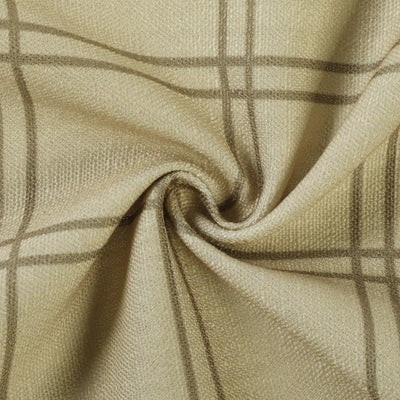 Stefana Silber Print Linen Blend Curtain Drapery Pleated -TWOPAGES