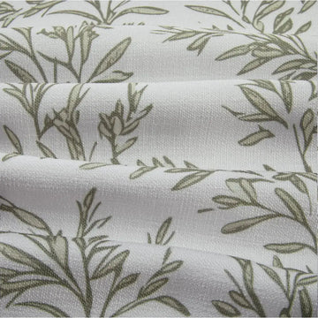 Sara Le Print Linen Pleated Cafe Curtains -TWOPAGES
