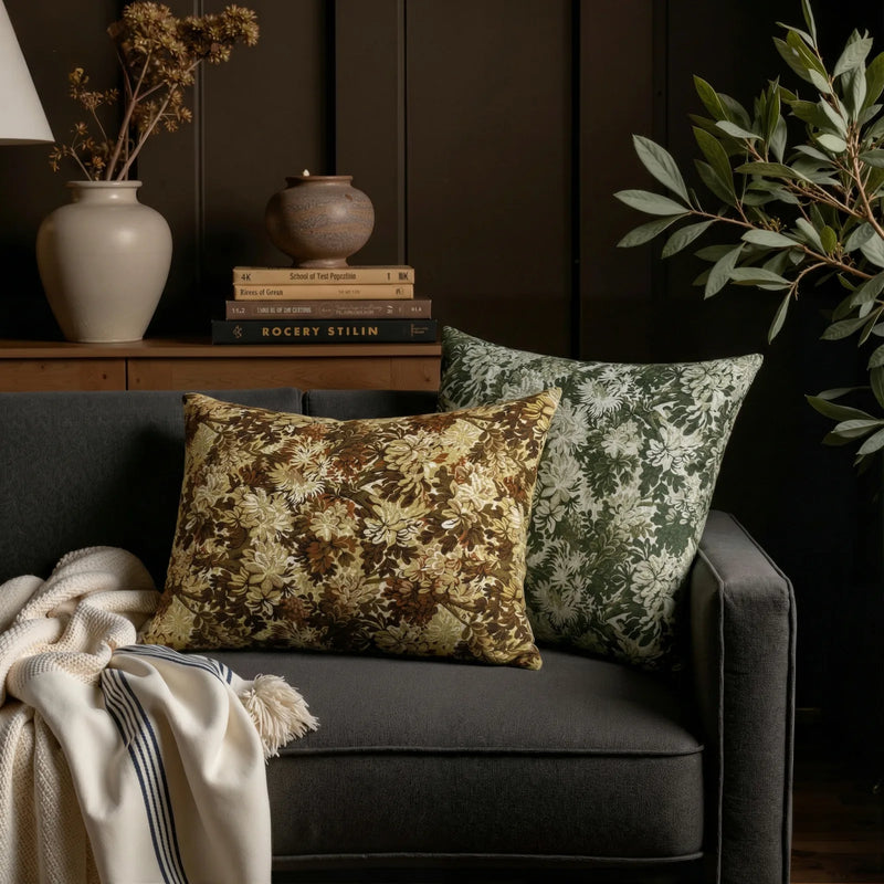 Britt Bengoechea Print Linen Cotton Pillow Cover