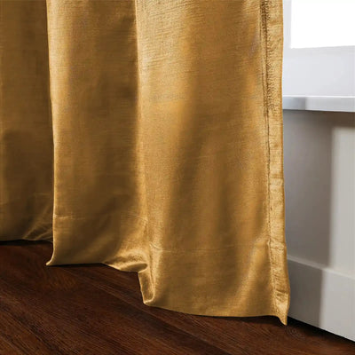 Veda Luster Cotton Velour Drapery Pleated -TWOPAGES