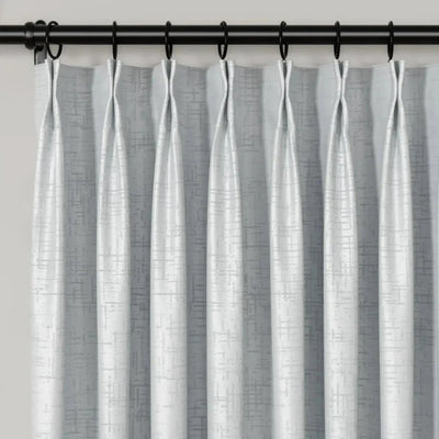 Lydia Fence Jacquard Curtain Pleated -TWOPAGES