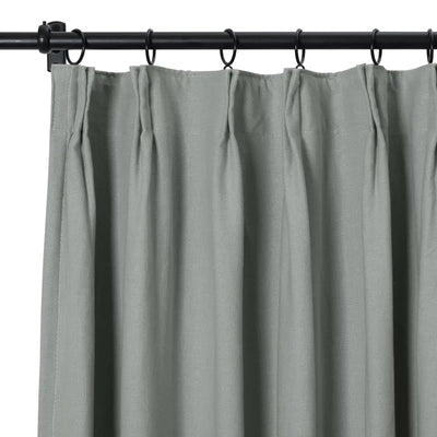 Broad 100% Cotton Plain Weave Curtain Pleated -TWOPAGES