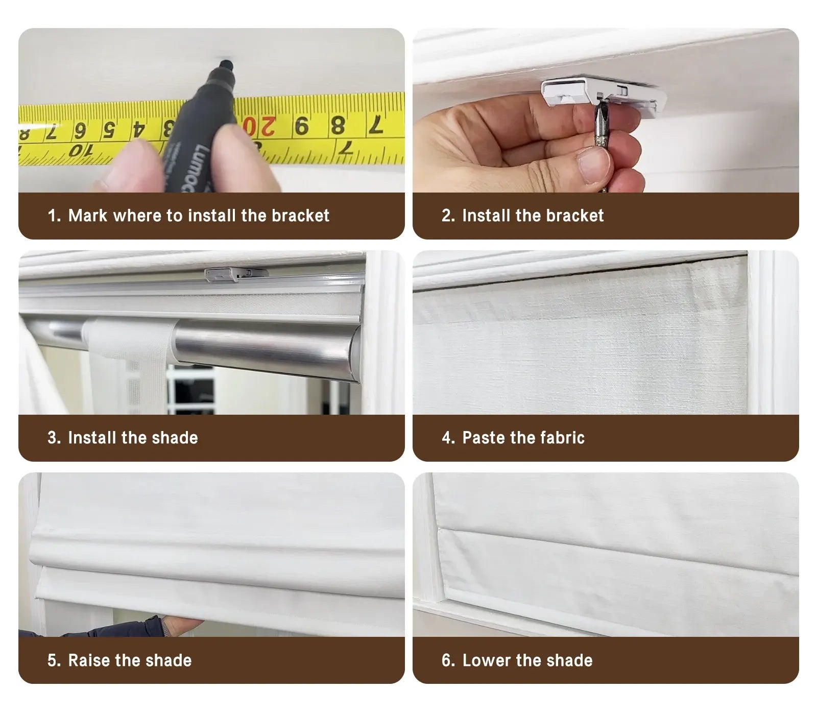 Roman Shades Installation