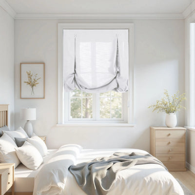Isabella Cotton Tulip Roman Shade Cord Lift