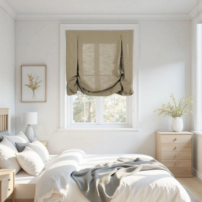 Isabella Cotton Tulip Roman Shade Cord Lift