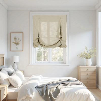 Isabella Cotton Tulip Roman Shade Cord Lift