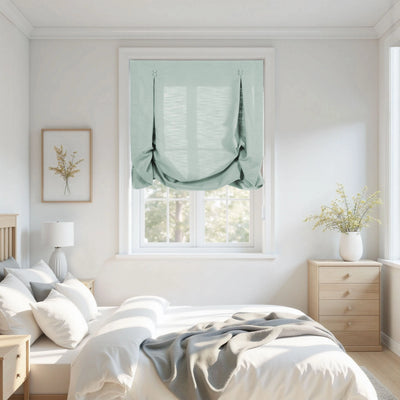Isabella Cotton Tulip Roman Shade Cord Lift