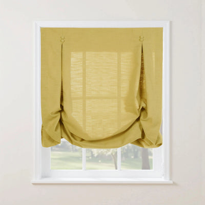 Isabella Cotton Tulip Roman Shade Cord Lift