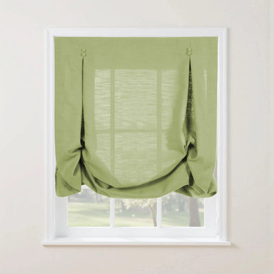 Isabella Cotton Tulip Roman Shade Cord Lift