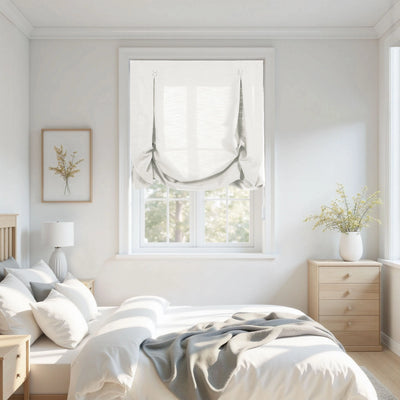 Isabella Cotton Tulip Roman Shade Cord Lift