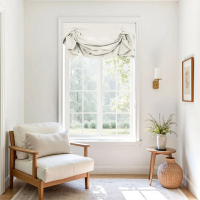 Isabella Cotton Tulip Roman Shade Cord Lift