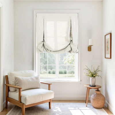 Isabella Cotton Tulip Roman Shade Cord Lift