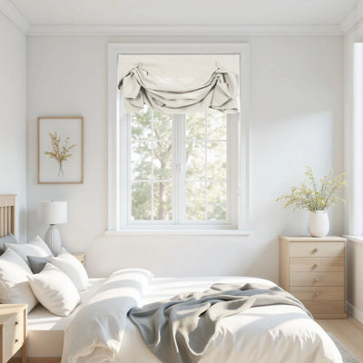 Isabella Cotton Tulip Roman Shade Cord Lift