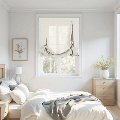 Isabella Cotton Tulip Roman Shade Cord Lift
