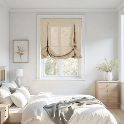 Isabella Cotton Tulip Roman Shade Cord Lift