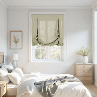 Isabella Cotton Tulip Roman Shade Cord Lift